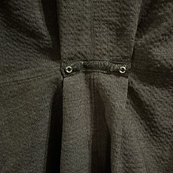 Caty Lesca Paris Light Fashion Jacket with Hood, grey, and black, size 1 - Picture 6 of 9